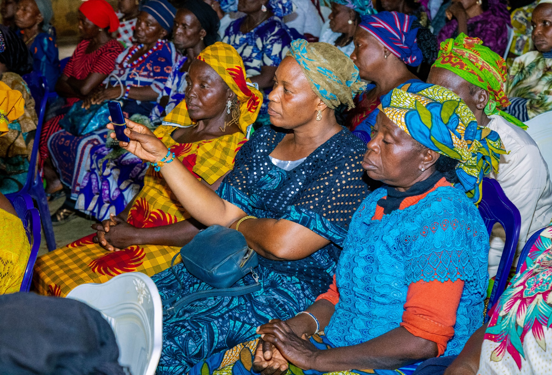 Widows attending the outreach programme